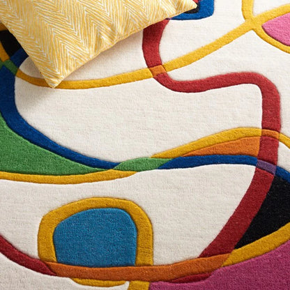 Modern Curve Rug - Code Love