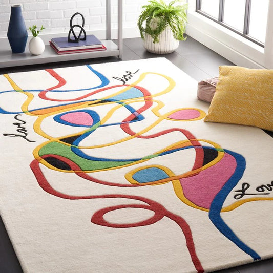 Modern Curve Rug - Code Love