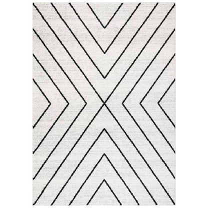 Black and White Line Classic Tufted Carpet
