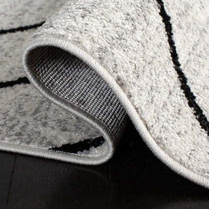 Black and White Line Classic Tufted Carpet