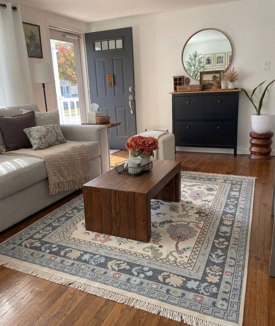 ARIA Oushak style Hand Knotted Rug