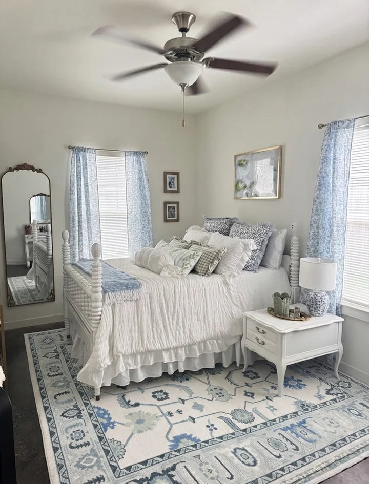 MOONSTONE Oushak Style Hand Knotted Rug