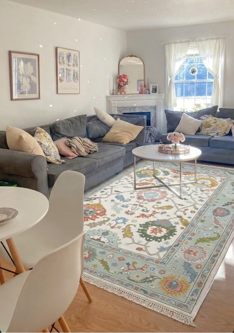 RIVA Oushak Style Hand Knotted Rug
