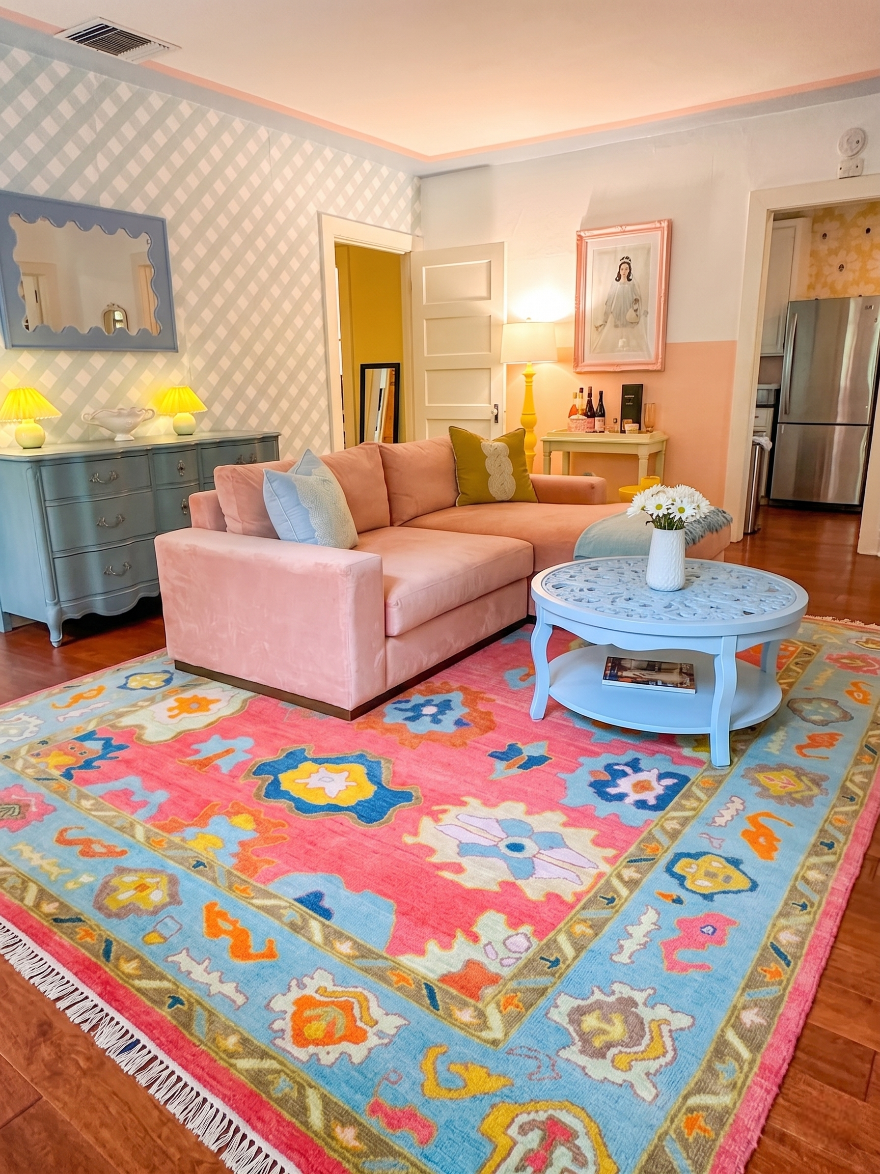 SERELYN Hand-Knotted Oushak Area Rug