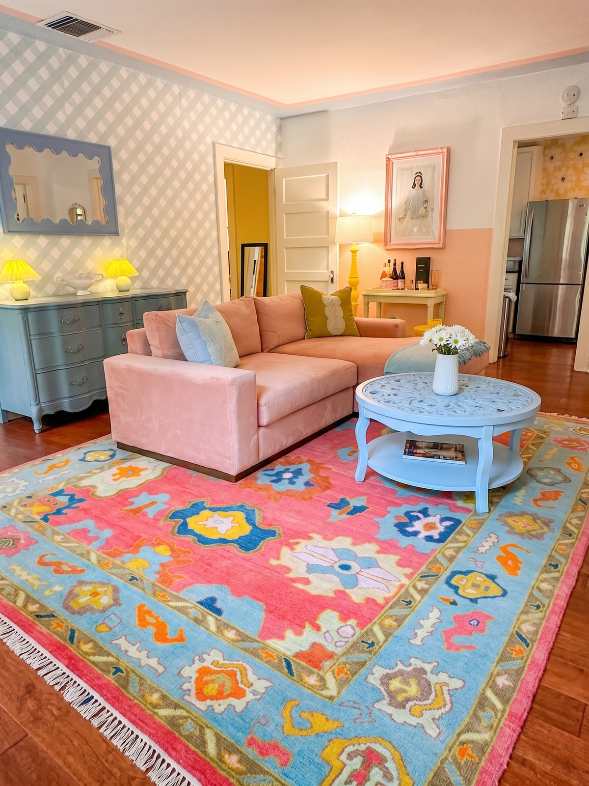 SERELYN Hand-Knotted Oushak Area Rug