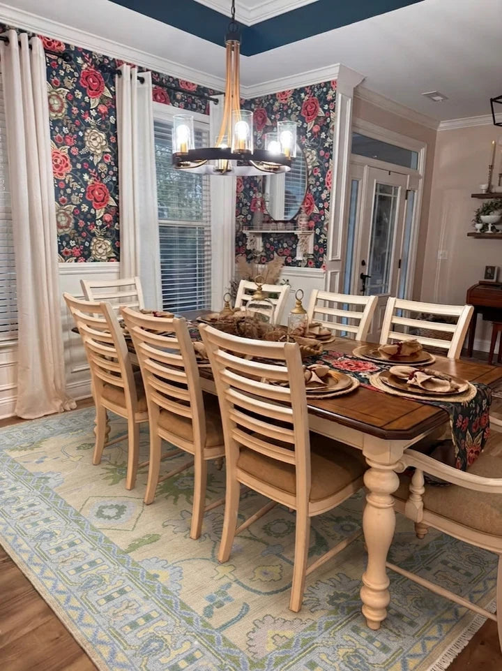OPALINE Oushak Style Hand Knotted Rug