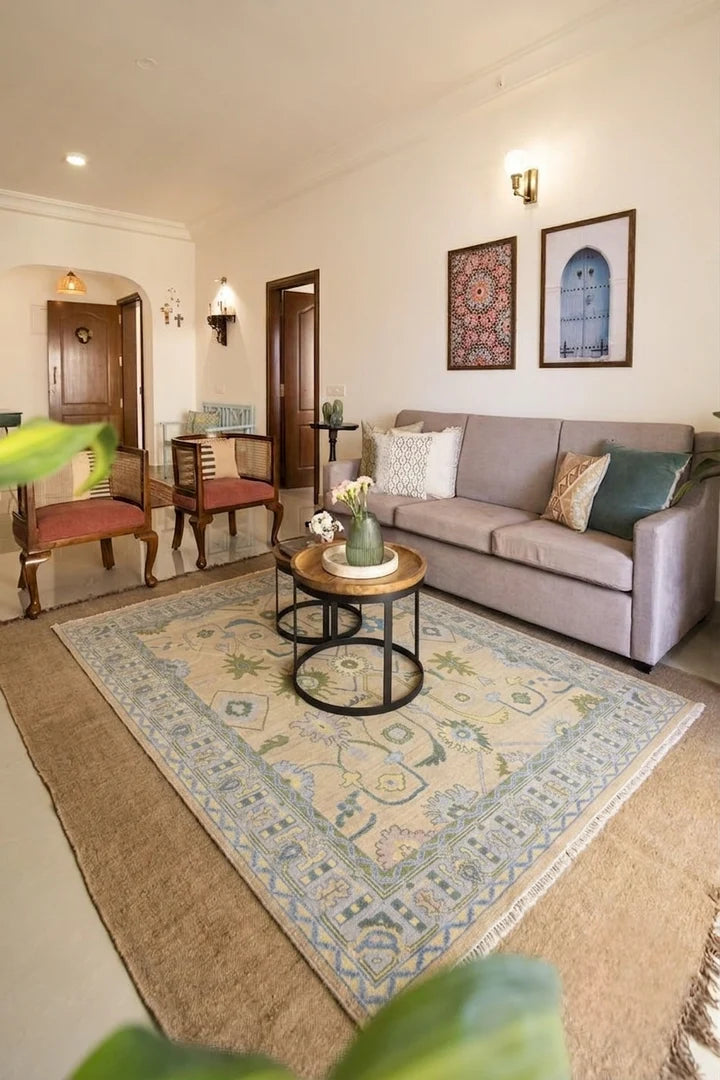 OPALINE Oushak Style Hand Knotted Rug