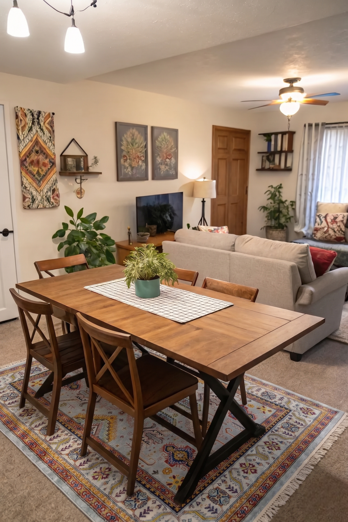 ELARION Oushak Wool Area Rug