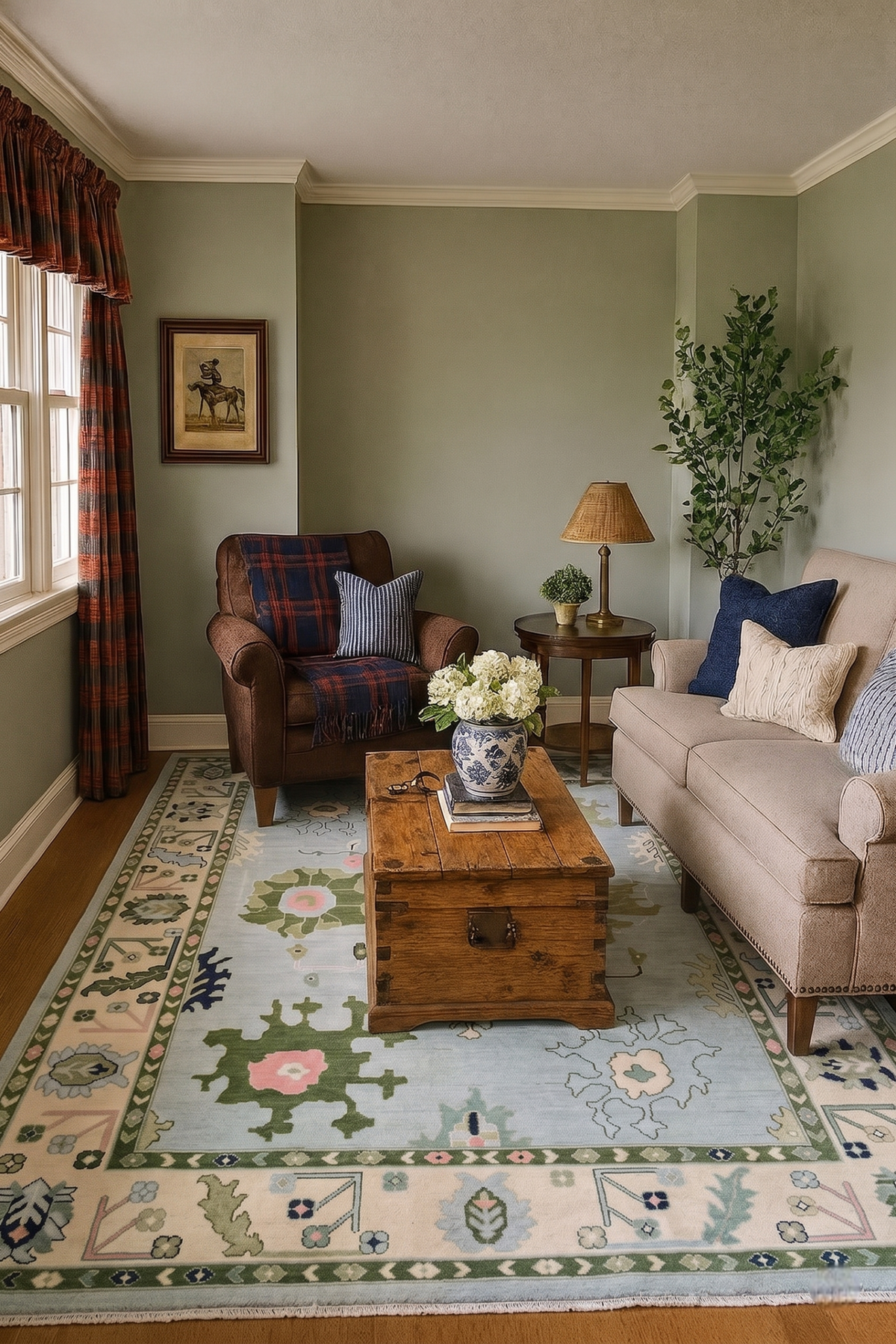MADDER & MILK Hand-Knotted Oushak Wool Area Rug