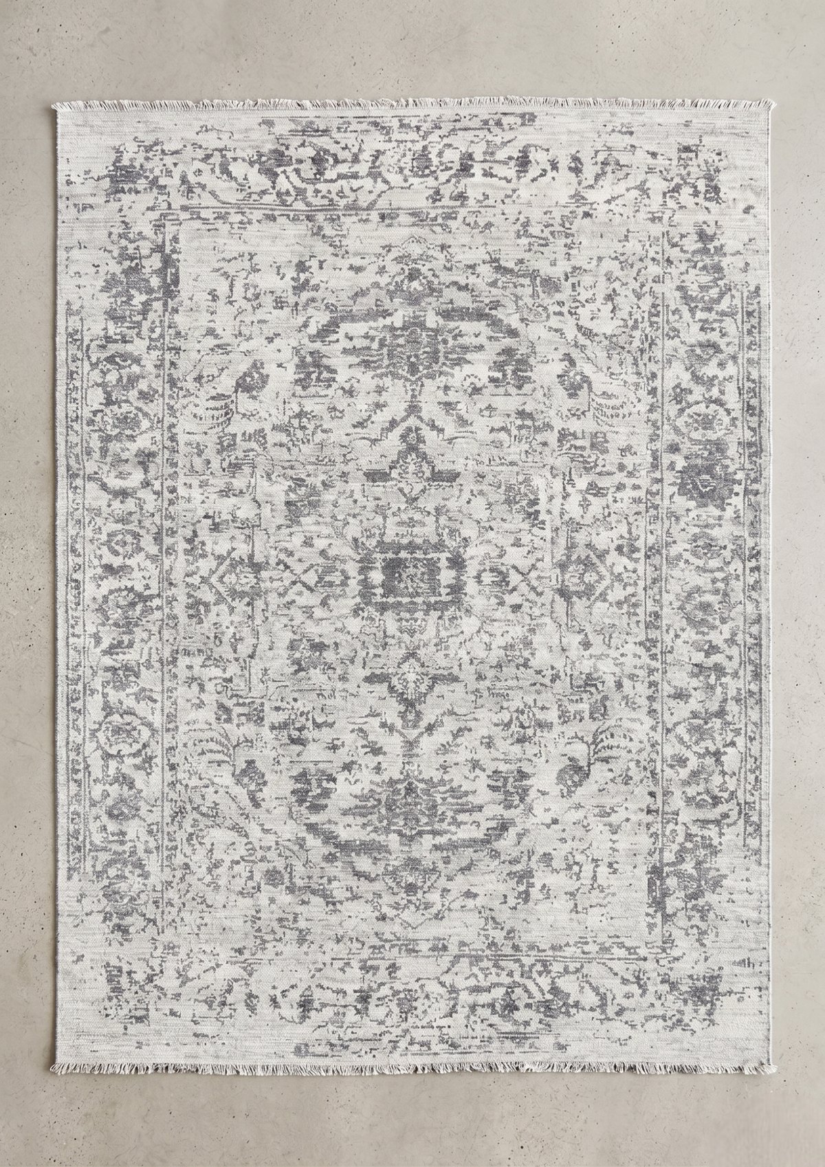 ALVERIA Hand Knotted Oushak Wool Area Rug