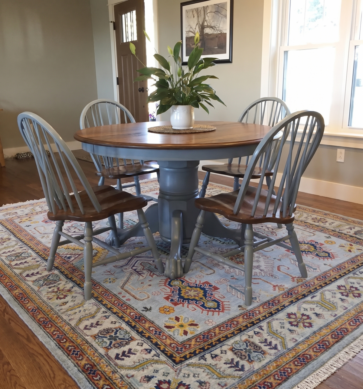 The SELWYN Hand-Knotted Oushak  Wool Area Rug