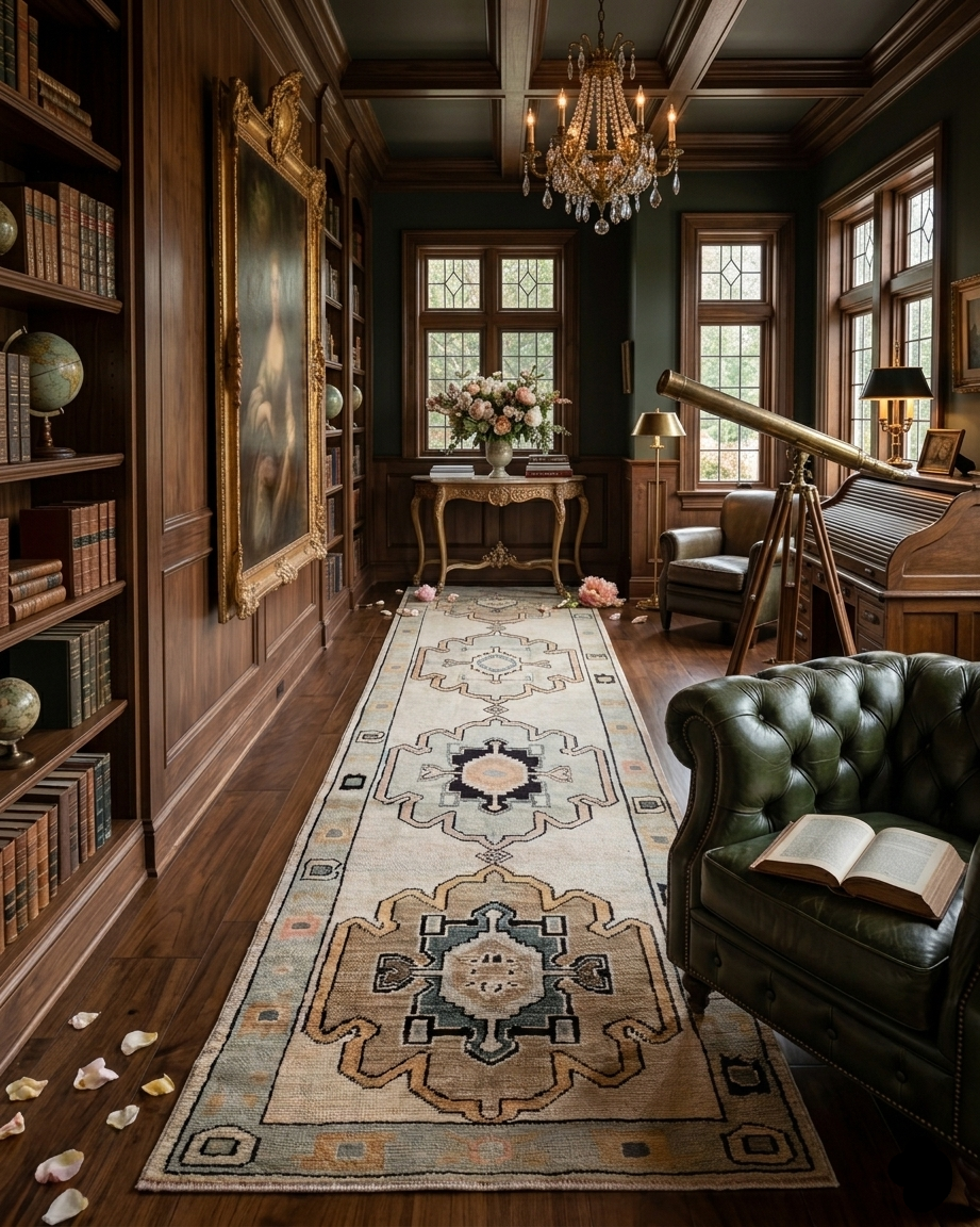 The Seraphine Oushak Wool Runner Rug
