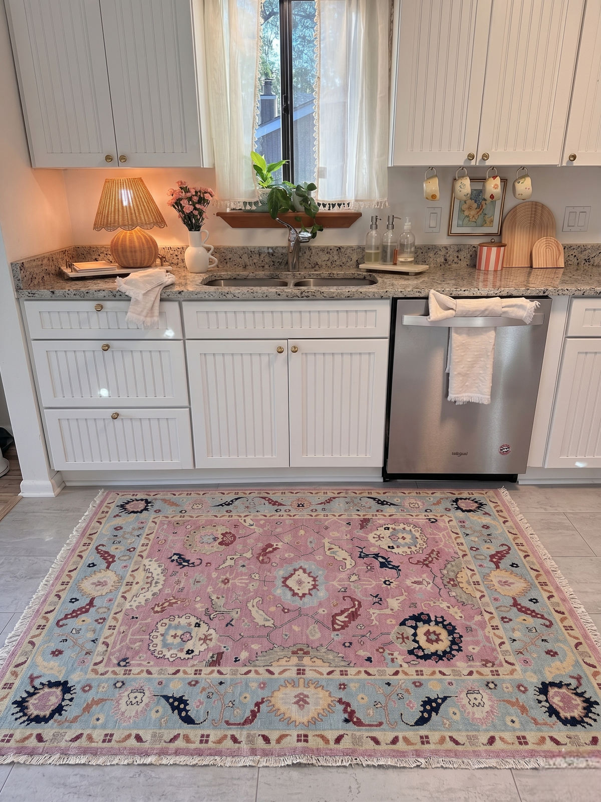 SAFFRON DUNE Oushak Wool Area Rug