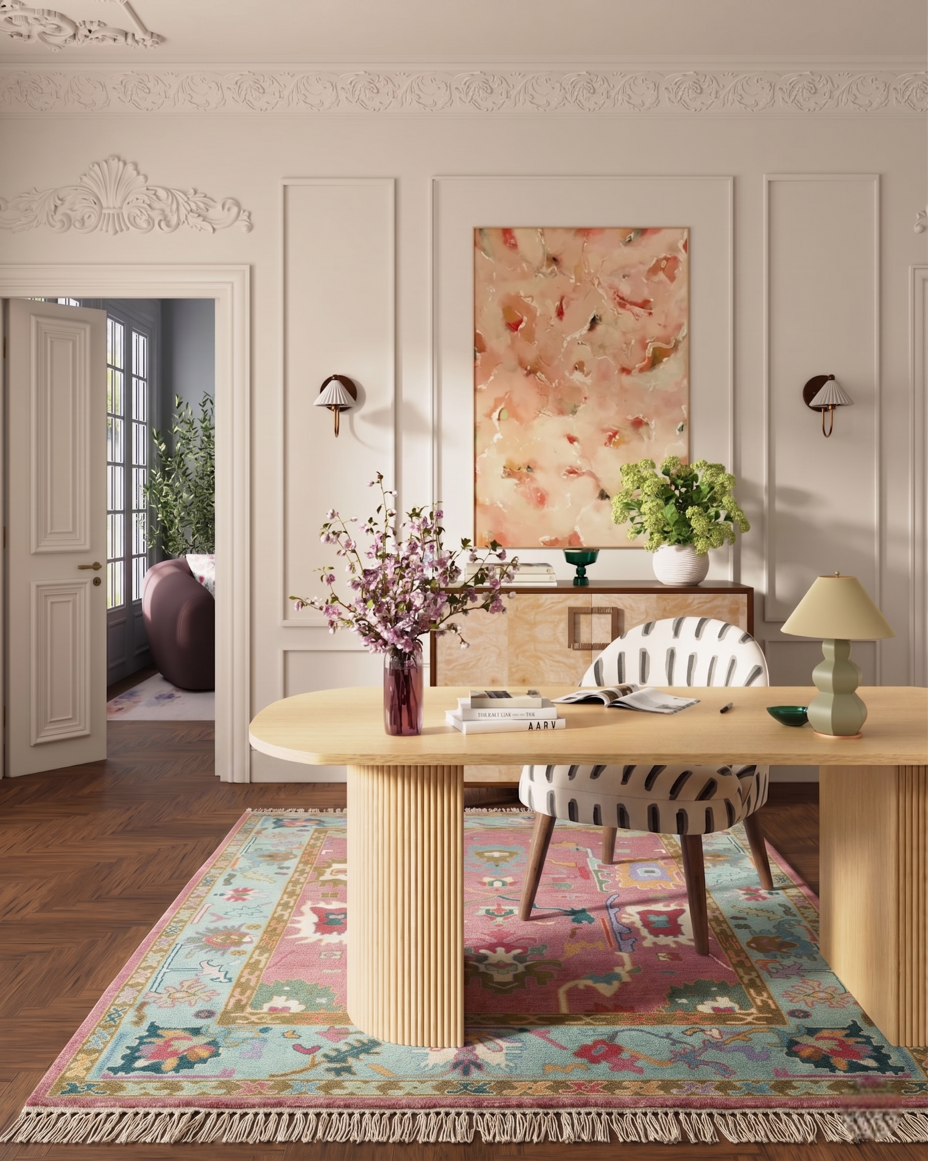 MAPLECROFT Antique Oushak Area Rug