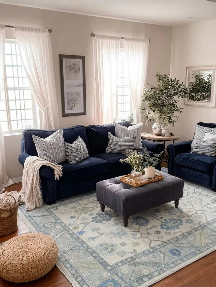 CELESTEL Oushak style Hand Knotted Rug