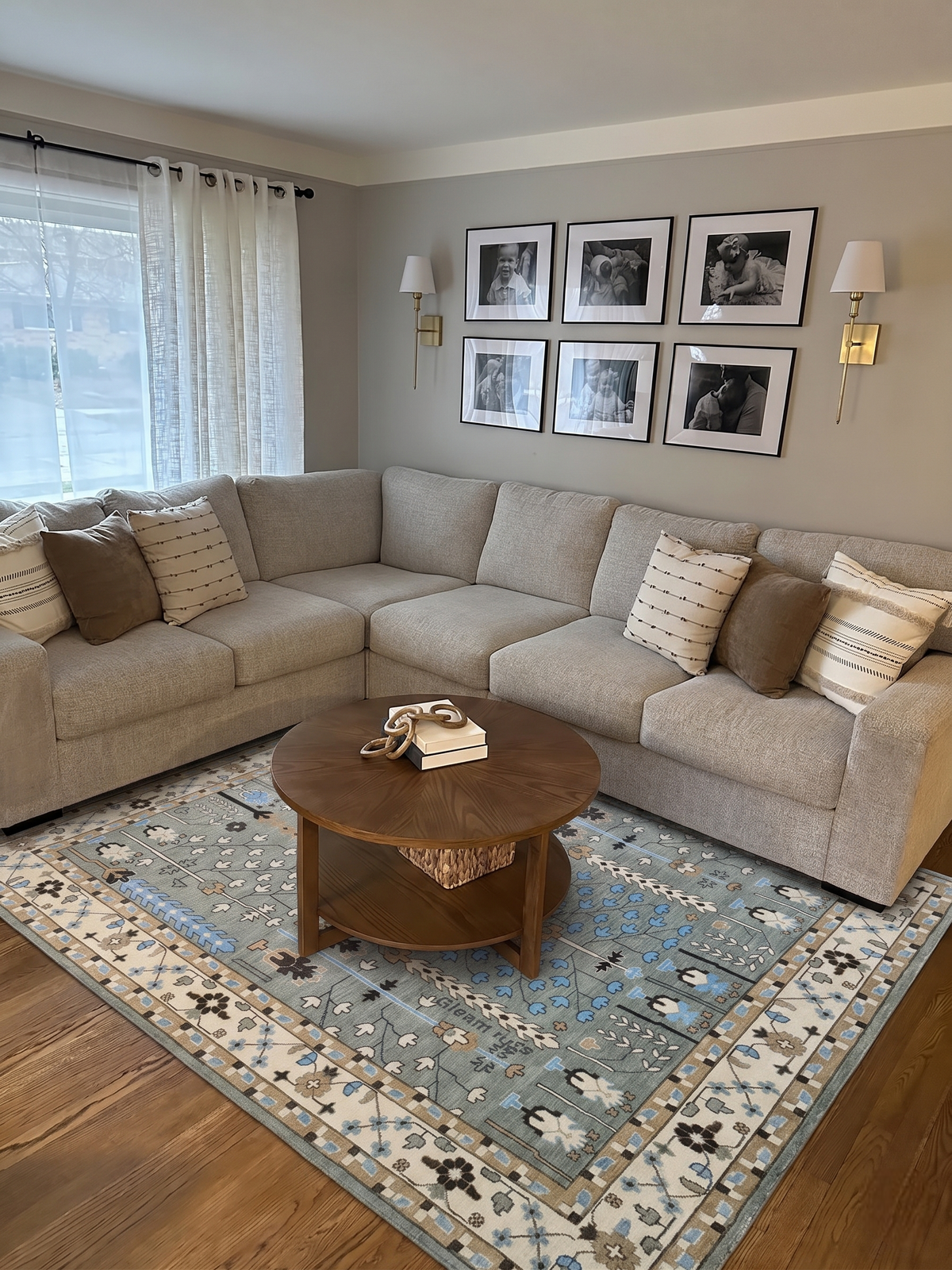 CLAYBOURNE Hand-Knotted Oushak Wool Area Rug