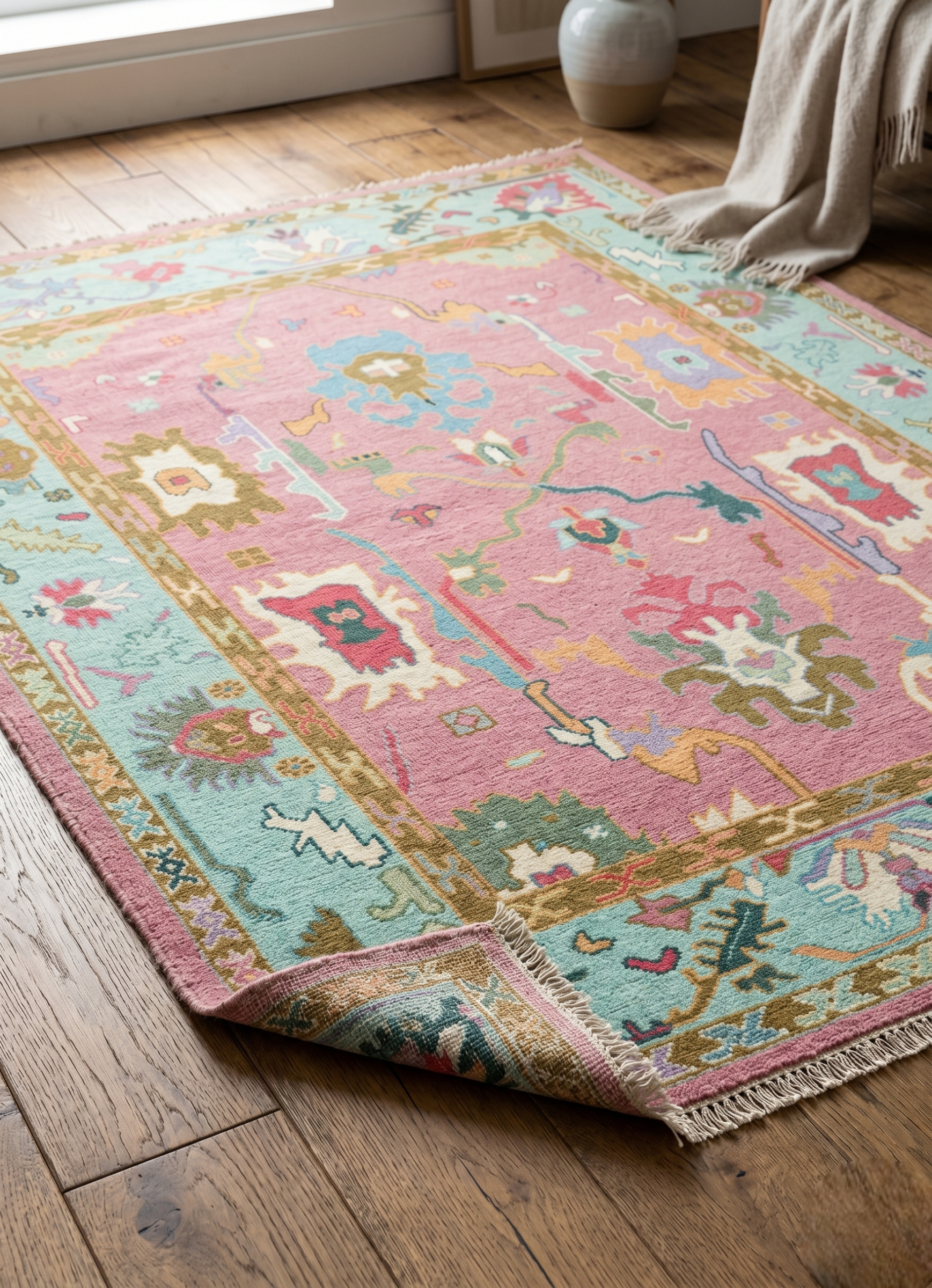 MAPLECROFT Antique Oushak Area Rug