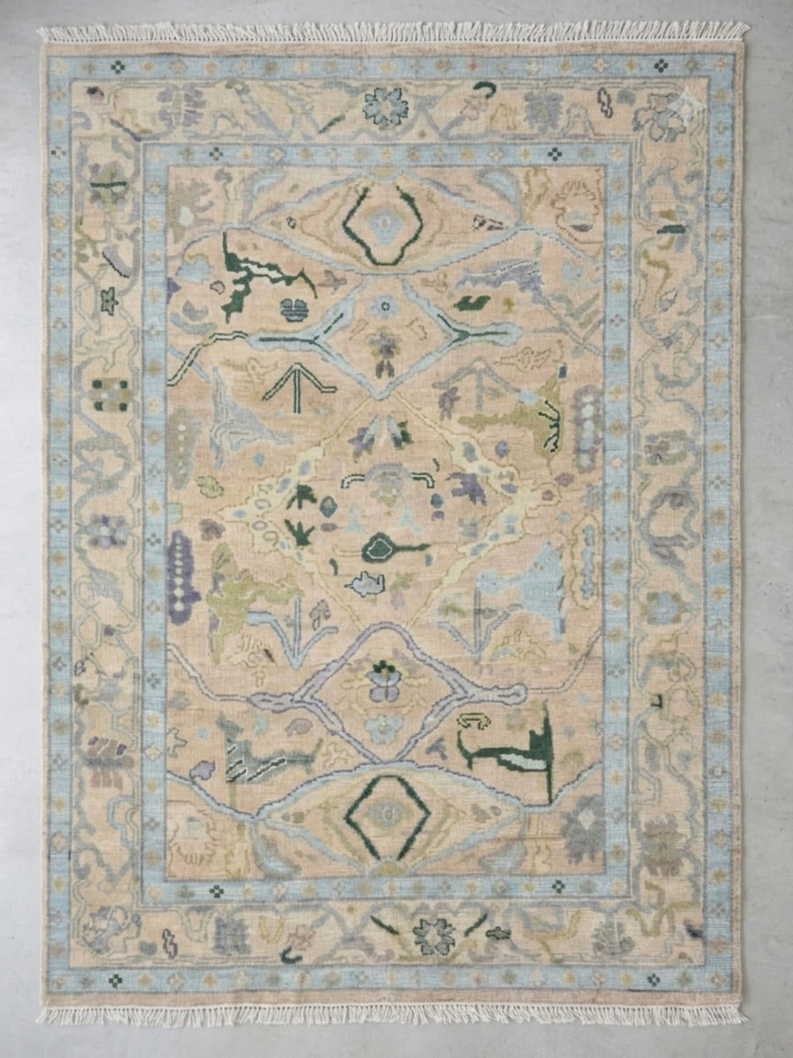 OPULENCE Oushak Style Hand Knotted Rug