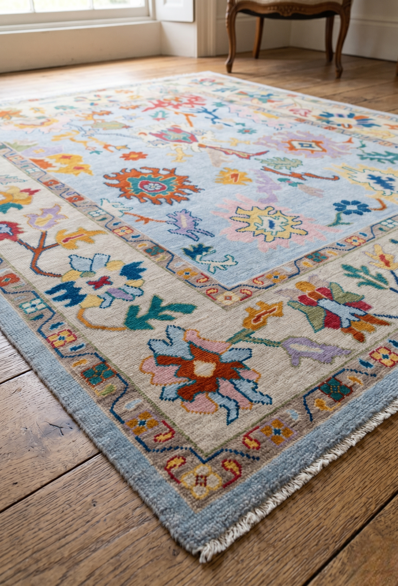 AGATHA  Hand Knotted Oushak Area Rug