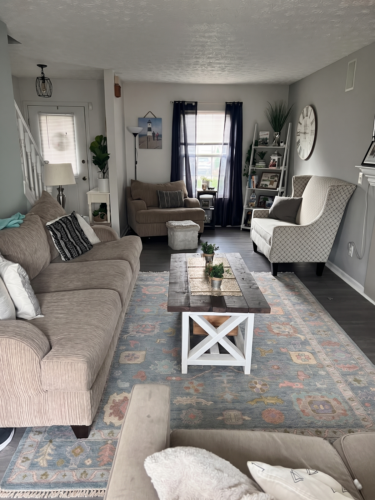 The Orvella Hand Knotted Oushak Wool Area Rug