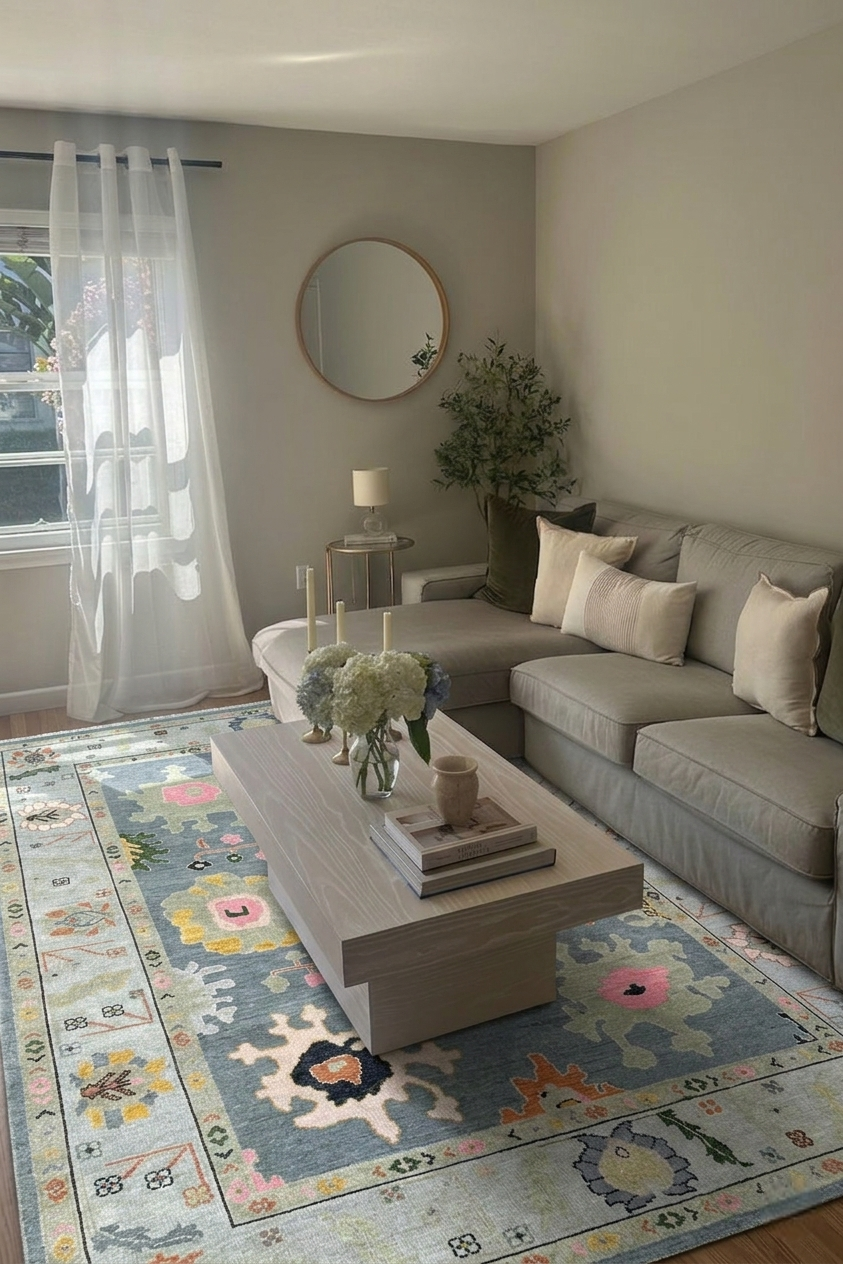RAVENSHIRE Oushak Wool Area Rug