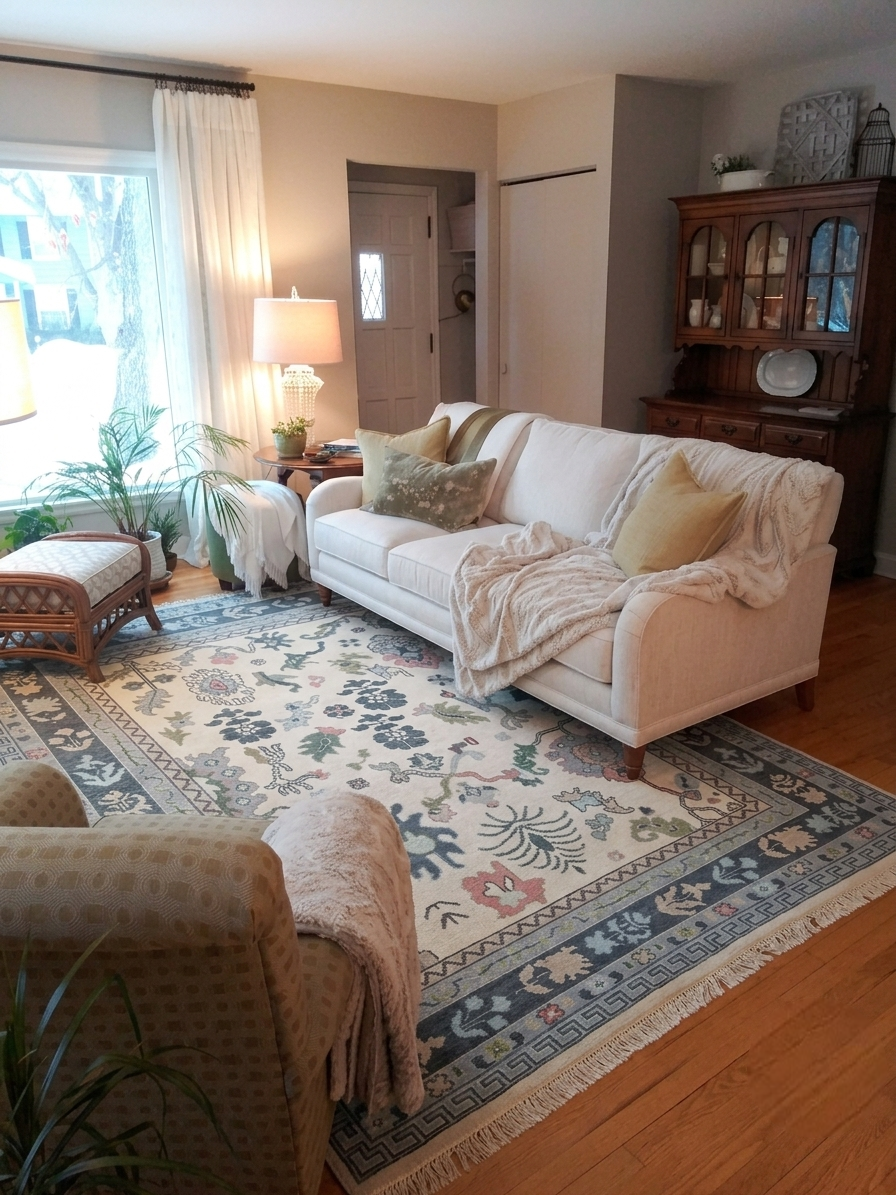 ARIA Oushak style Hand Knotted Rug