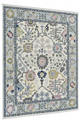 Cressida Field Hand-Knotted Oushak Wool Rug