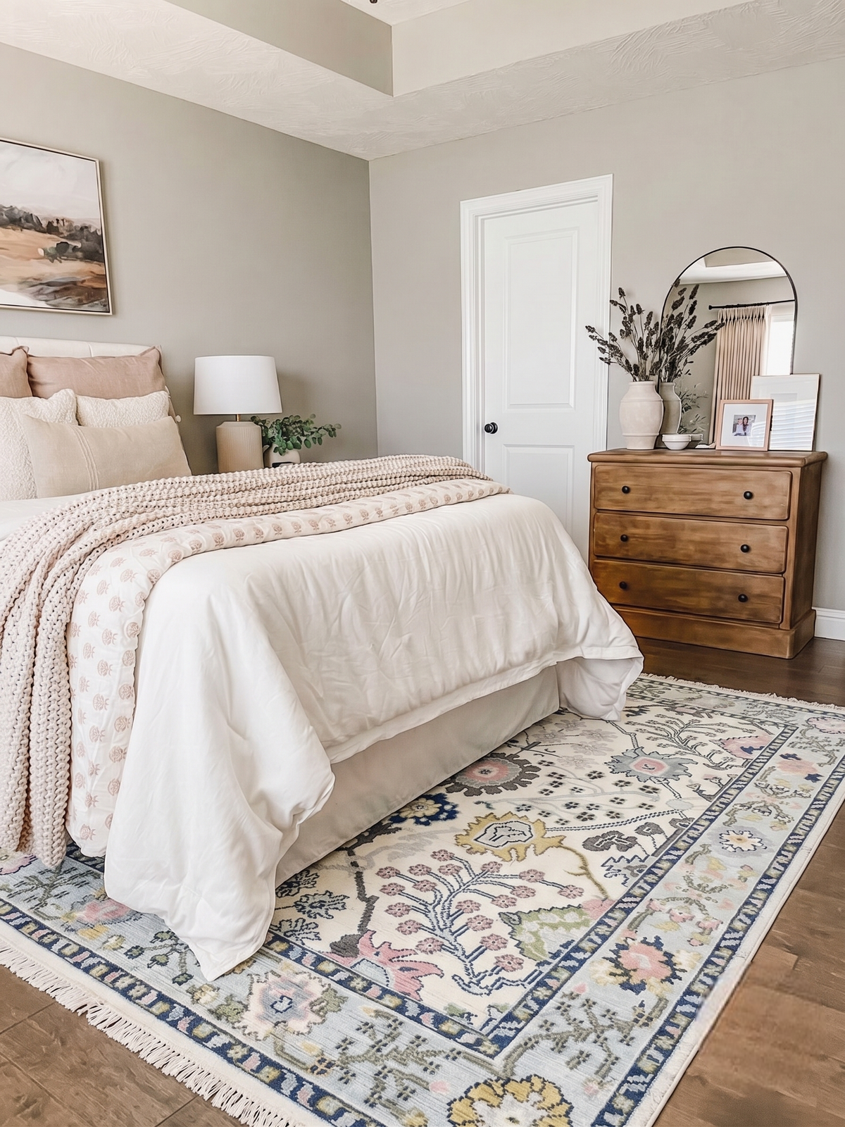 Cressida Field Hand-Knotted Oushak Wool Rug