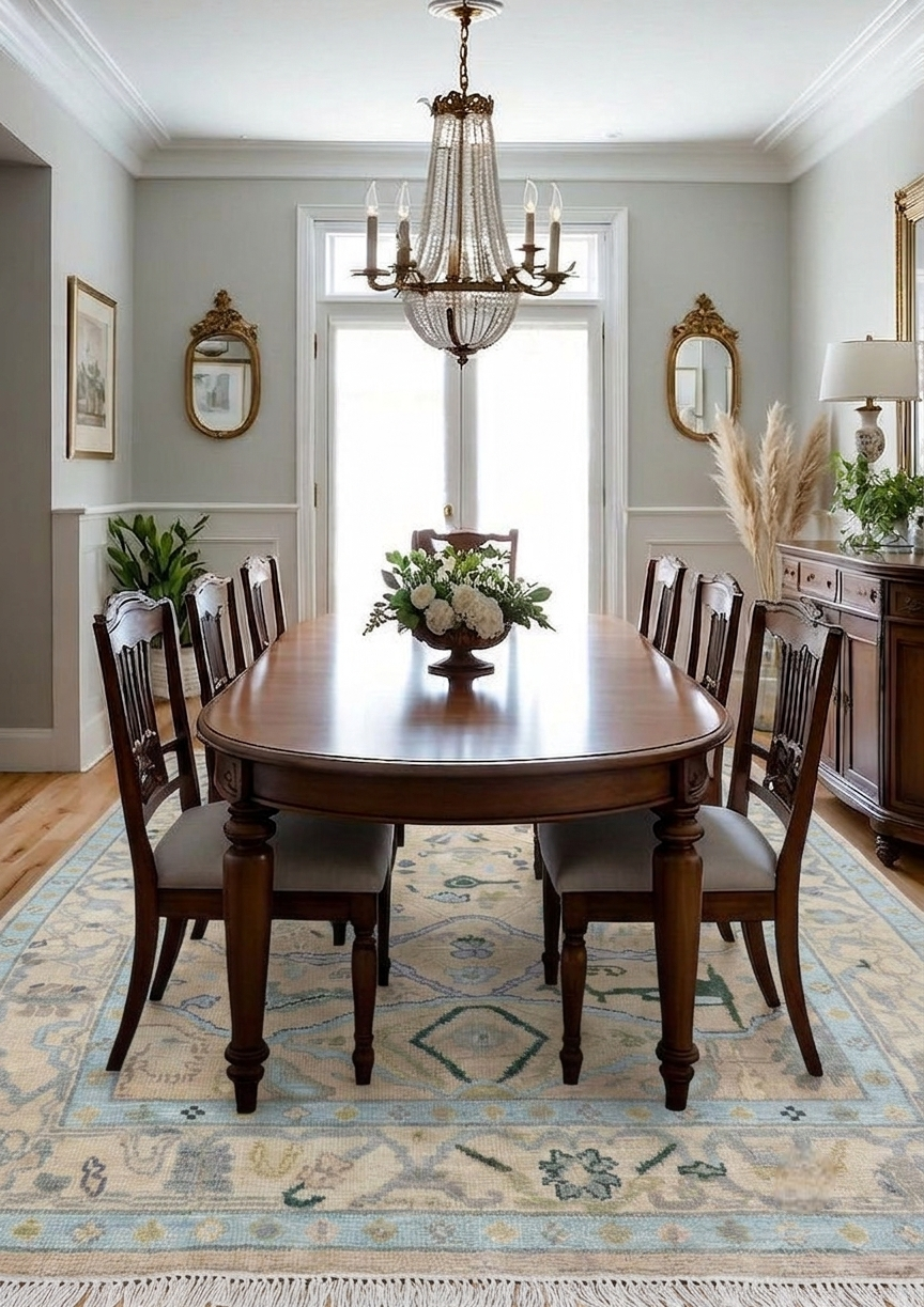 OPULENCE Oushak Style Hand Knotted Rug