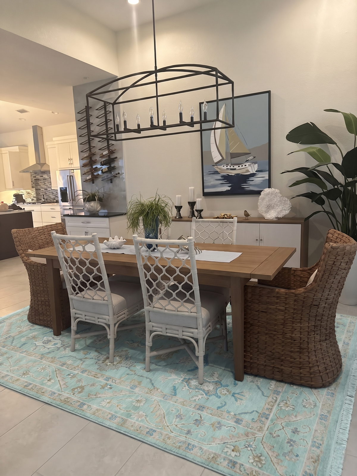The AQUAOINS Hand Knotted Oushak Wool Area Rug