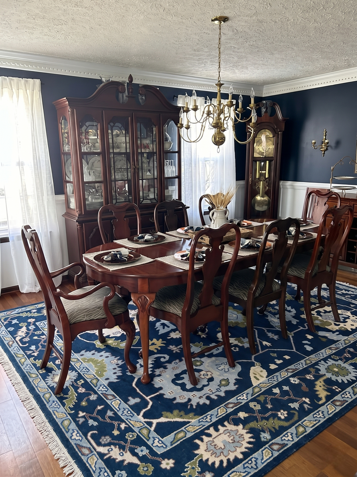 DUNMORE Hand Knotted Oushak Area Rug
