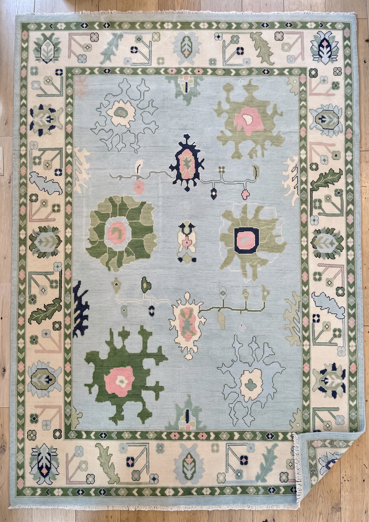 MADDER & MILK Hand-Knotted Oushak Wool Area Rug