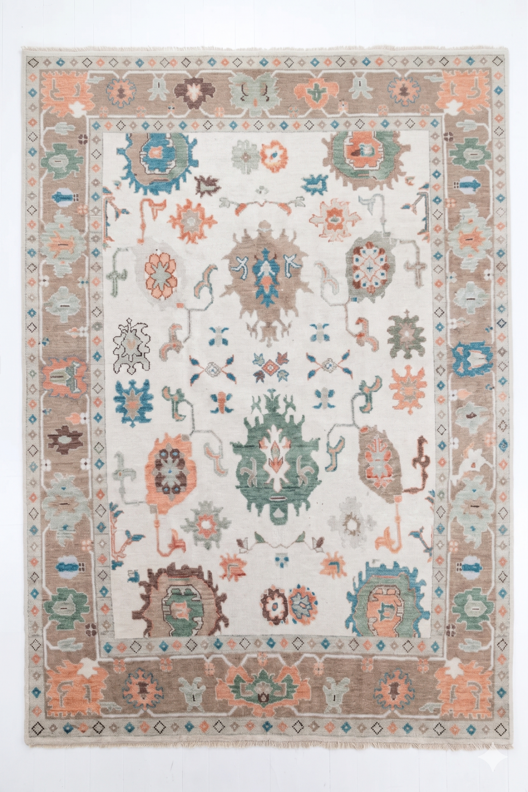 GERTIE  Hand Knotted Oushak Area Rug