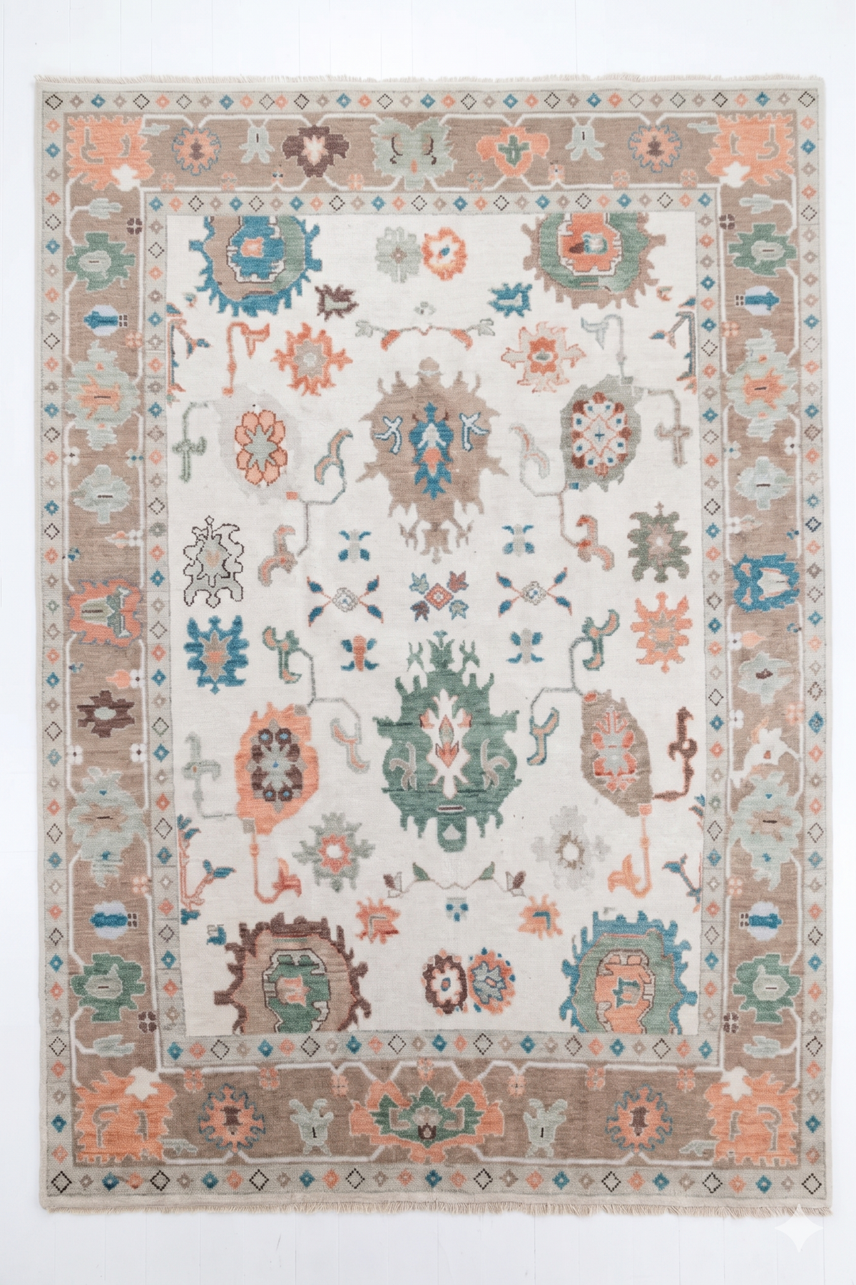 GERTIE  Hand Knotted Oushak Area Rug