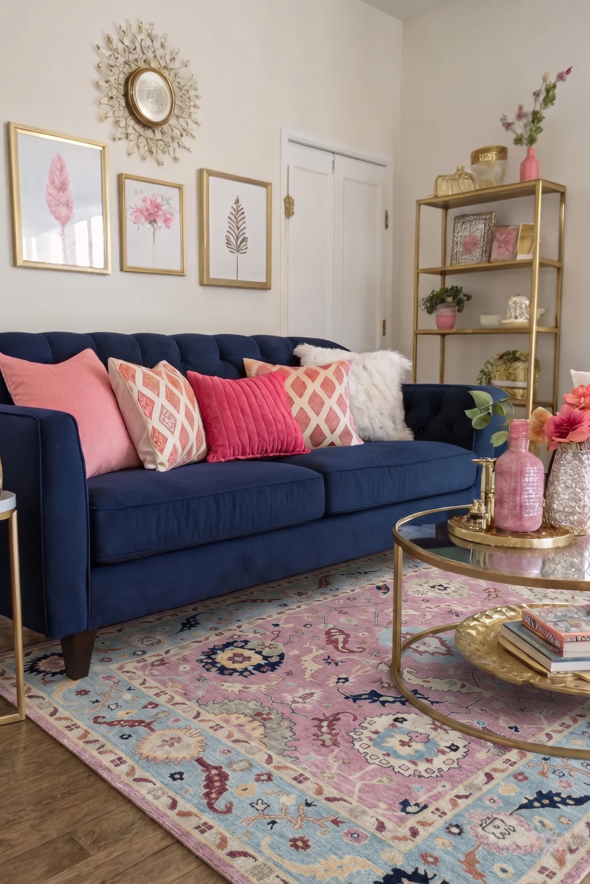 SAFFRON DUNE Oushak Wool Area Rug