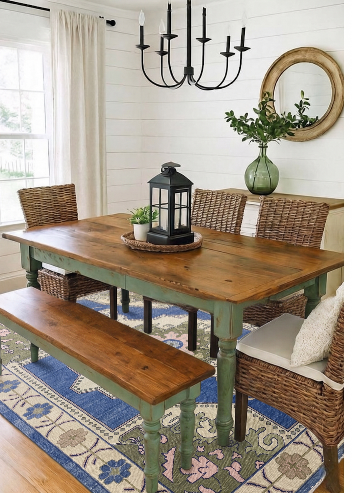 AVELAINE Turkish Oushak Area Rug