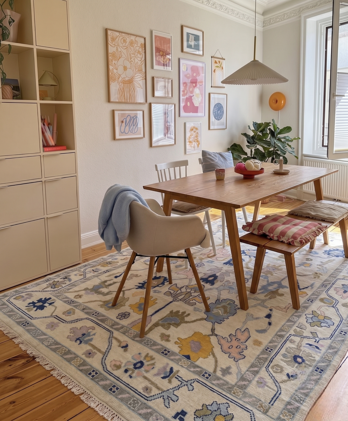 WINDMERE Vintage Oushak Wool Area Rug