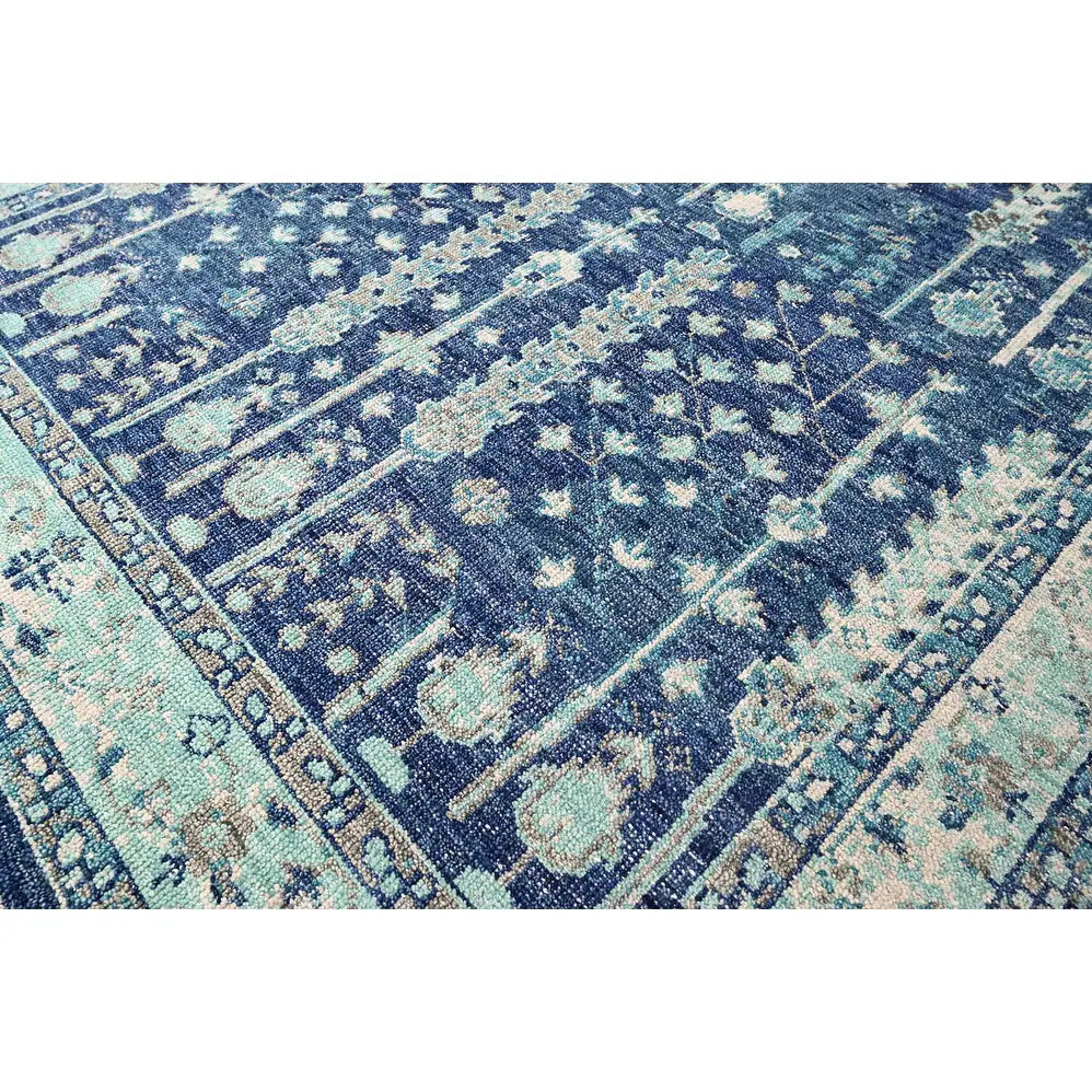 HEARTHFIELD Hand Knotted Turkish Oushak Wool Area Rug