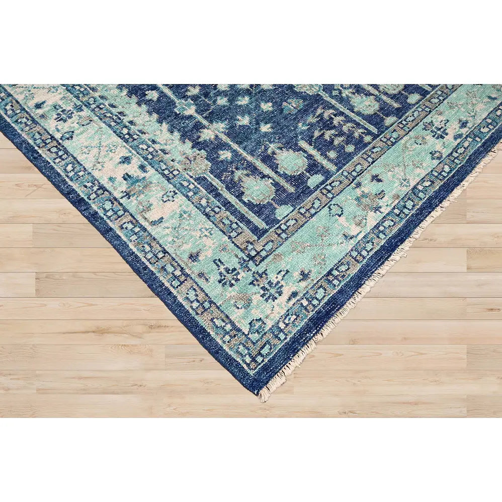 HEARTHFIELD Hand Knotted Turkish Oushak Wool Area Rug