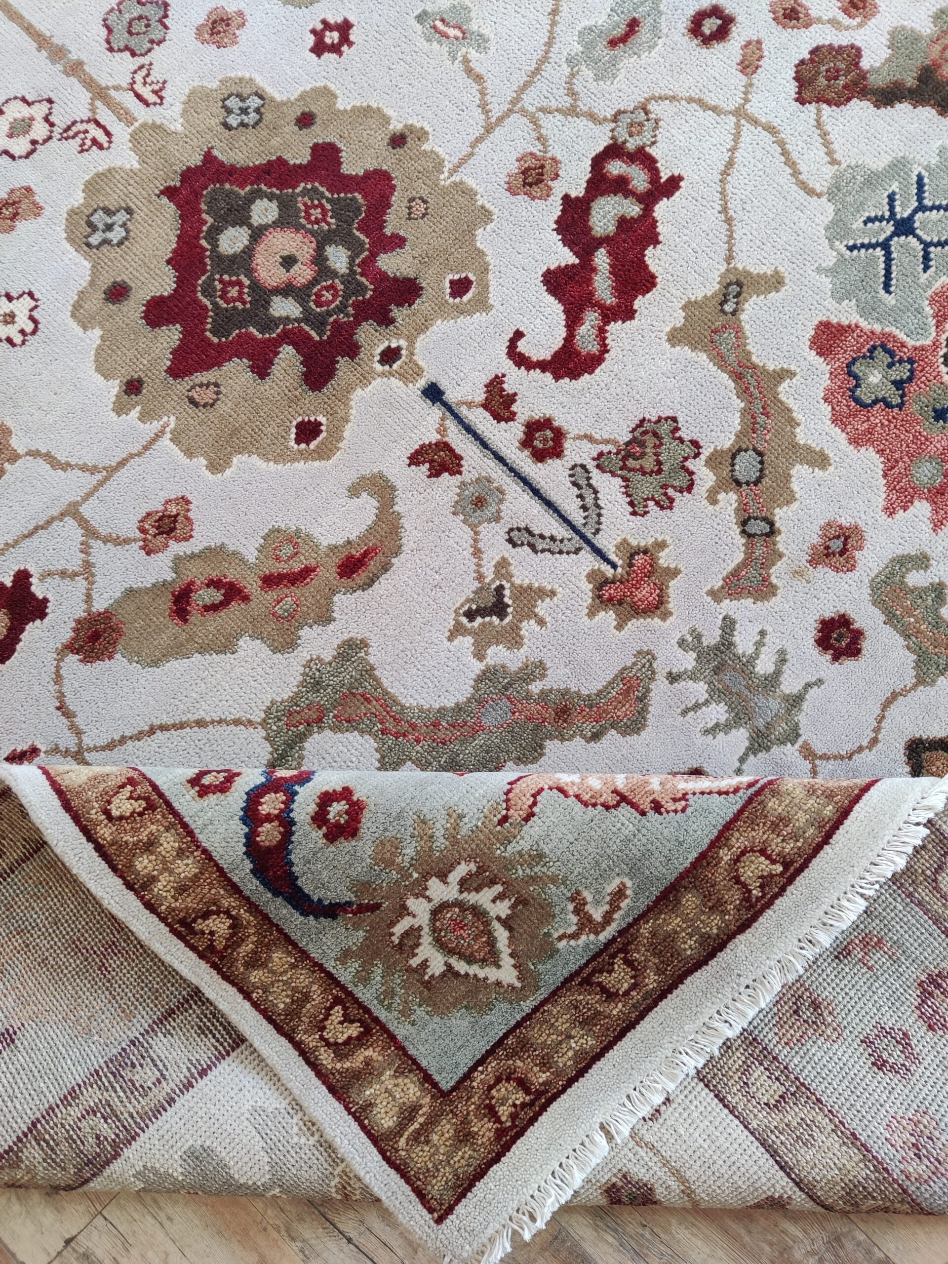 MONTCLAIR VALE Geometric Oushak Wool Area Rug