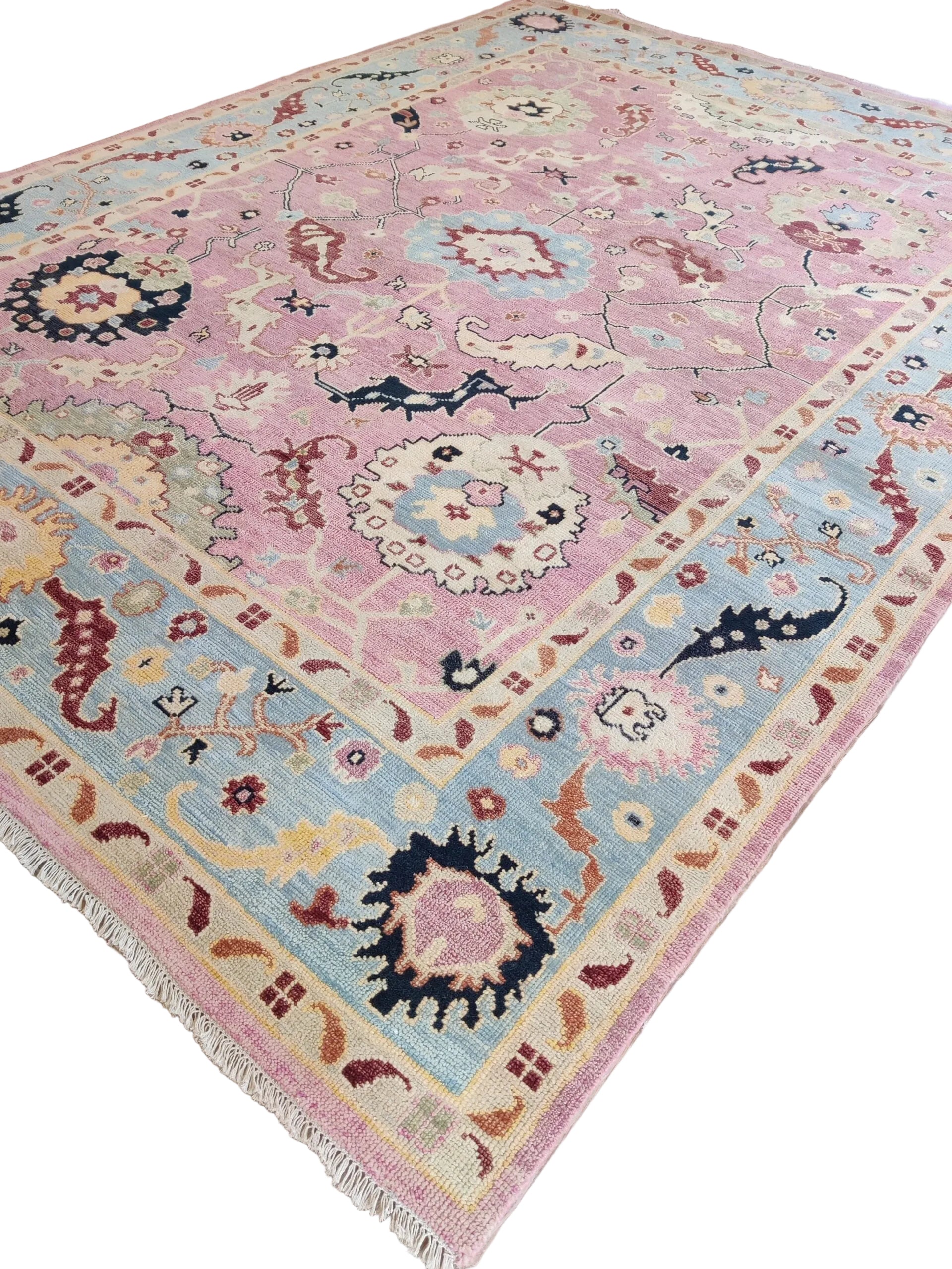 SAFFRON DUNE Oushak Wool Area Rug