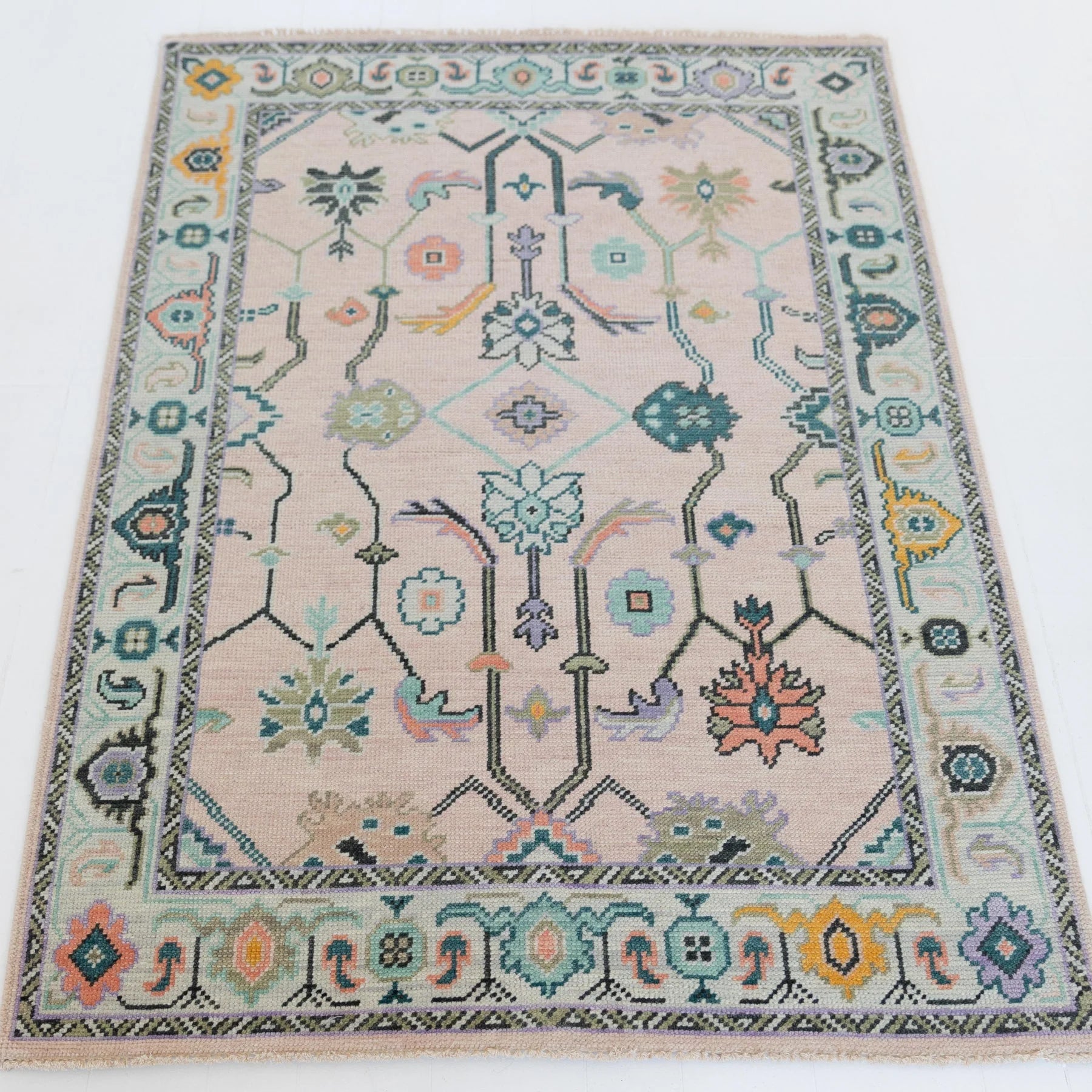 RUBY Hand Knotted Oushak Rug