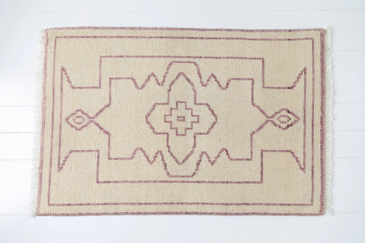 DRIFTWOOD PLAIN Hand Knotted Oushak Wool Rug