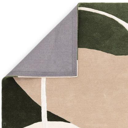 Signature Modern Geometric in Moss Green Rug- MDR -105