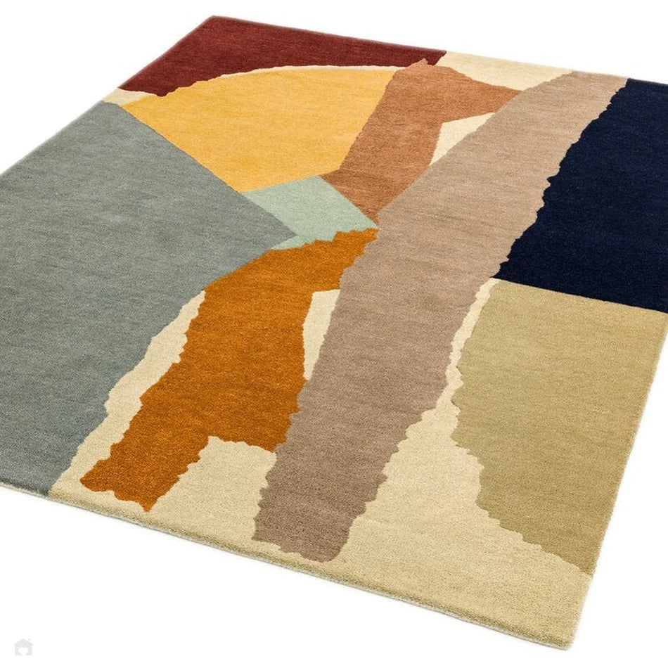 Abstract Modern Collage Hand-Tufted Rug MDR-108