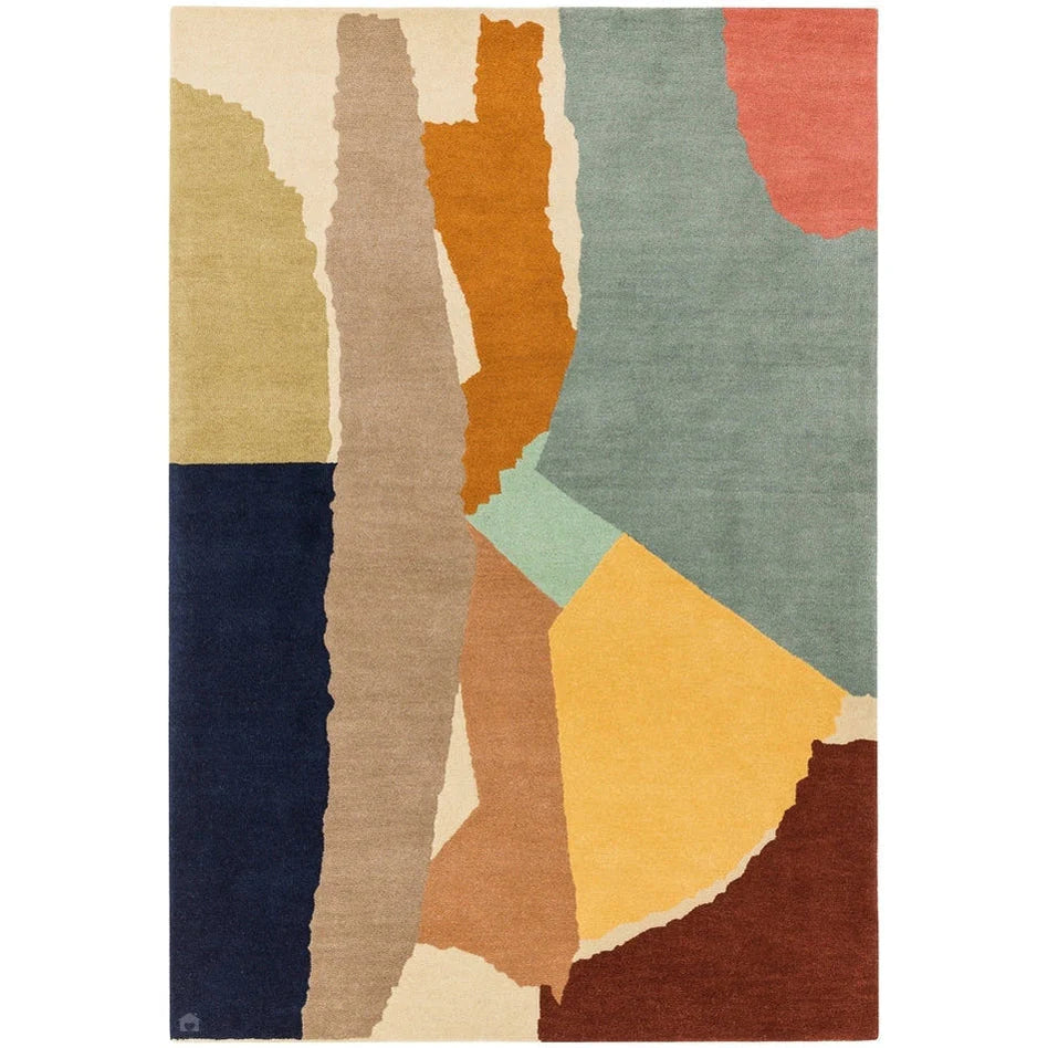 Abstract Modern Collage Hand-Tufted Rug MDR-108