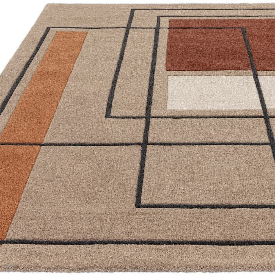 Outline Modern Geometric Hand-Tufted Rug MDR-107