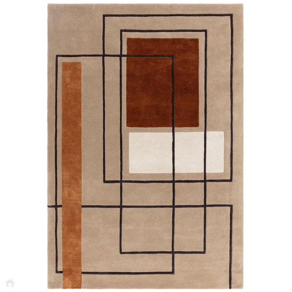 Outline Modern Geometric Hand-Tufted Rug MDR-107