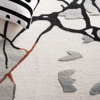 Hand Tufted Round Modern Wool Rug-Bisha-Rugs