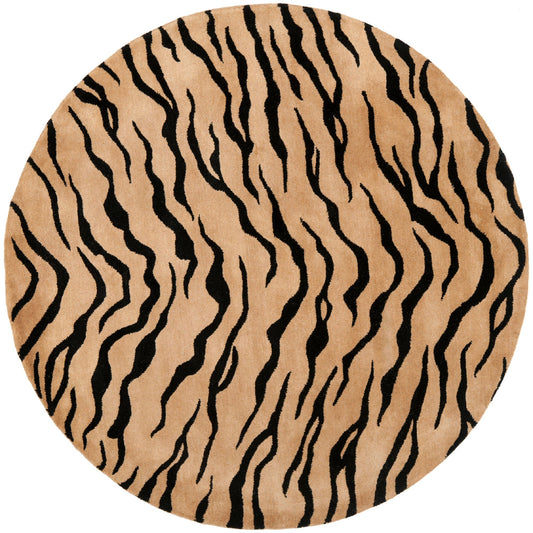 Animal Striped Round Rug